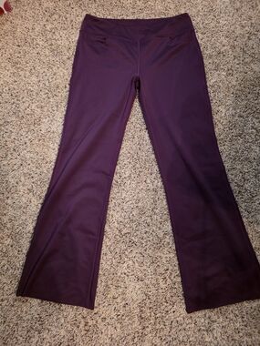 Source Unknown Plum High-Rise Stretch Pants